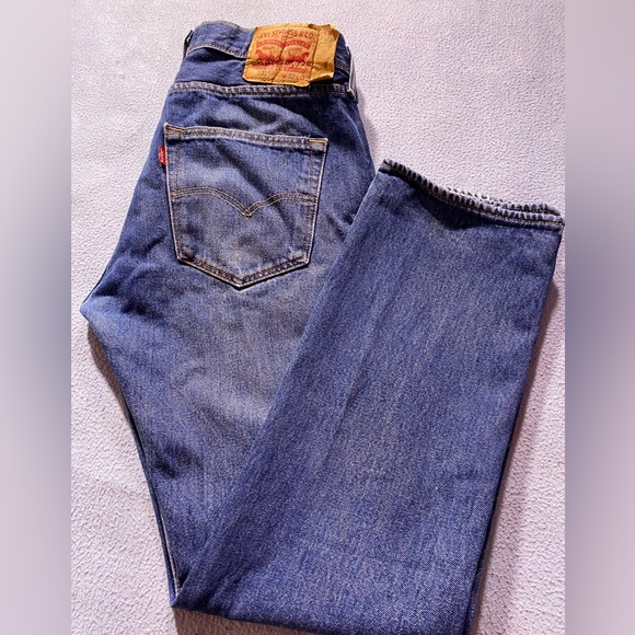 LEVI'S 501 1990sJeans vintage’s GAREFORBURIPLANET size W33L30 - Picture 15 of 17